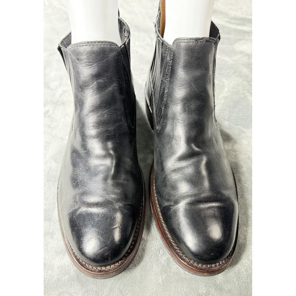 L.L. Bean Signature Boots Mens Size‎ 10.5 Black Leather Chelsea Pull On